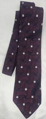 Gianfranco Ruffini Italy Silk Tie Geometric Pattern Classic Necktie Imported